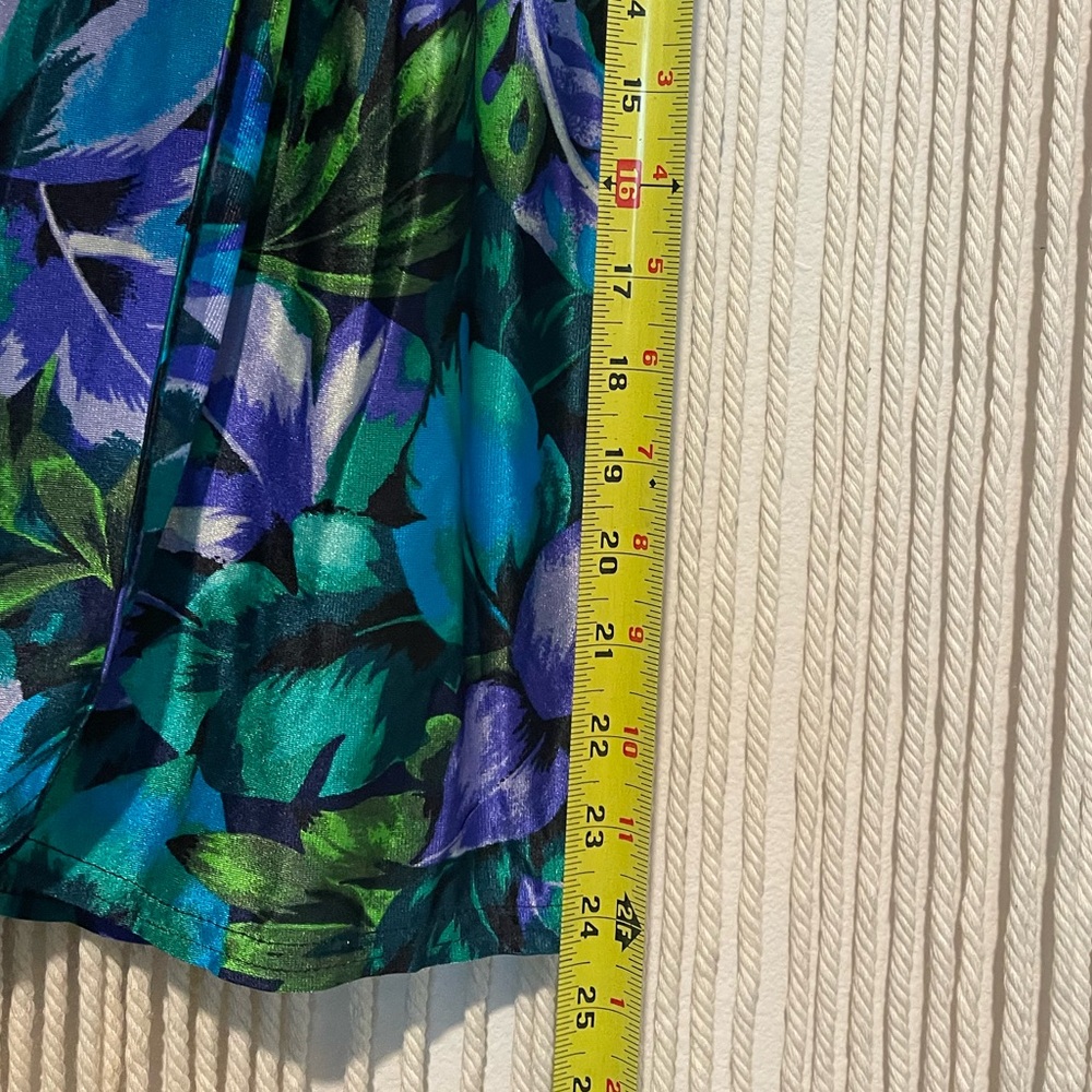 Vintage Jantzen Leafy Swimsuit Coverup Skirt Sz M - Picture 6 of 7